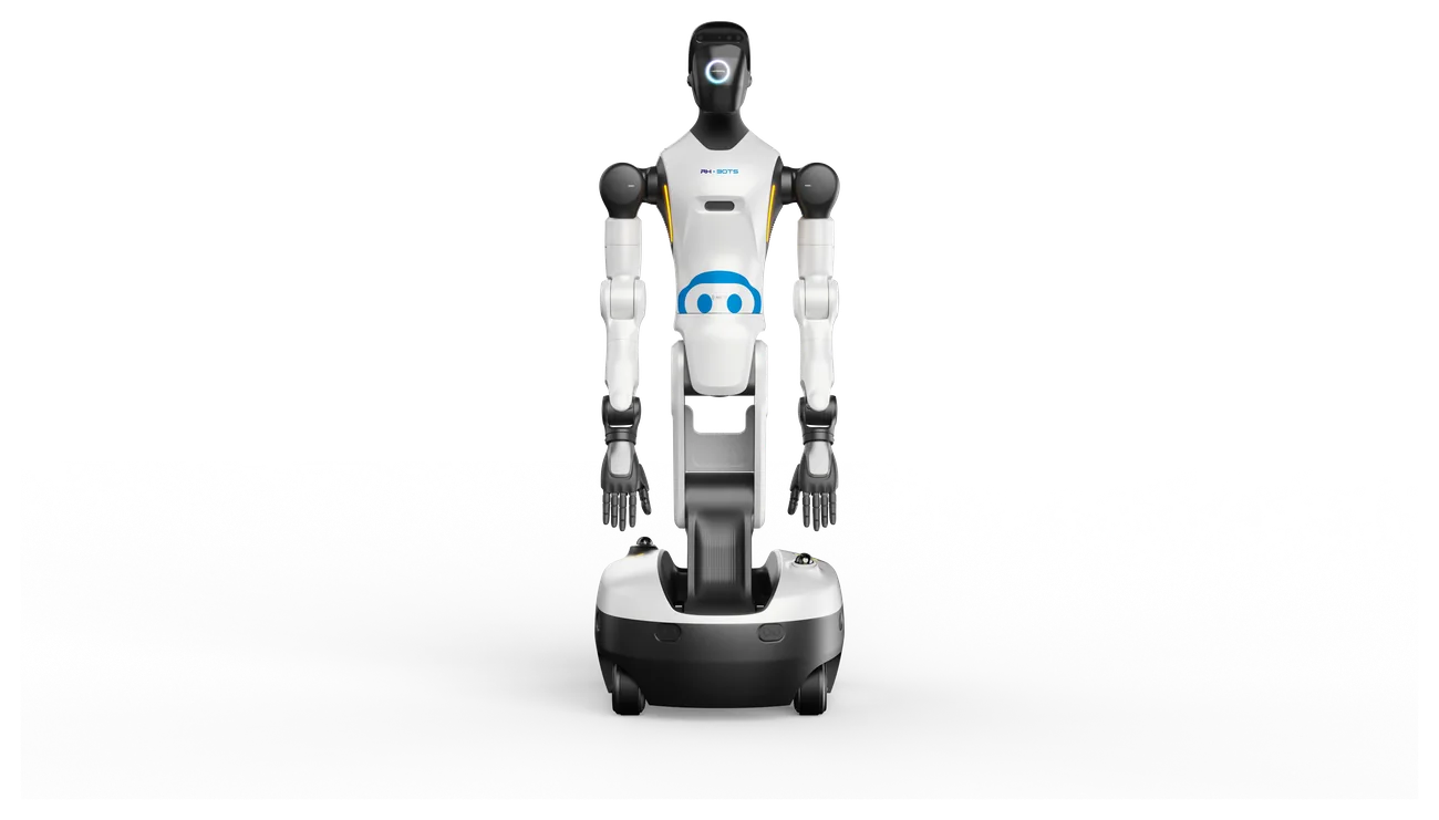 RHG2 — Humanoide industrial con base móvil y torso telescópico